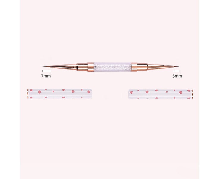 6Pcs Dual-ended Nail Art Liner Brush Set for UV Gel Polish Painting Dr Carousel 2