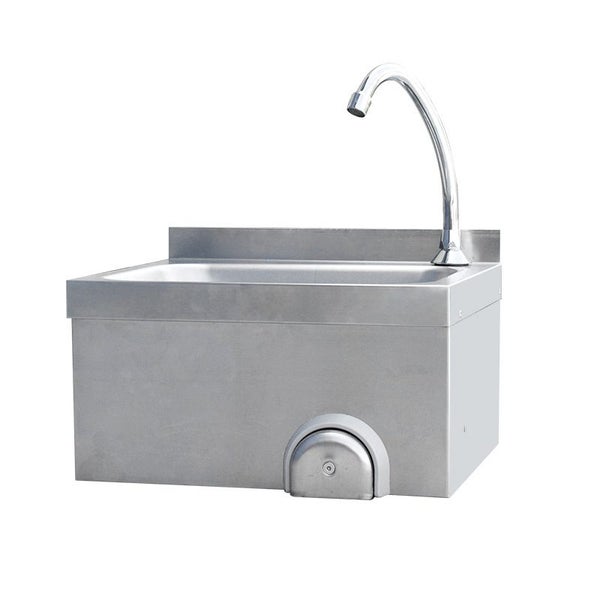 Wall Mounted Stainless Steel Sink Hotel Equipments Knee operate Hand Wash Sink Carousel 1