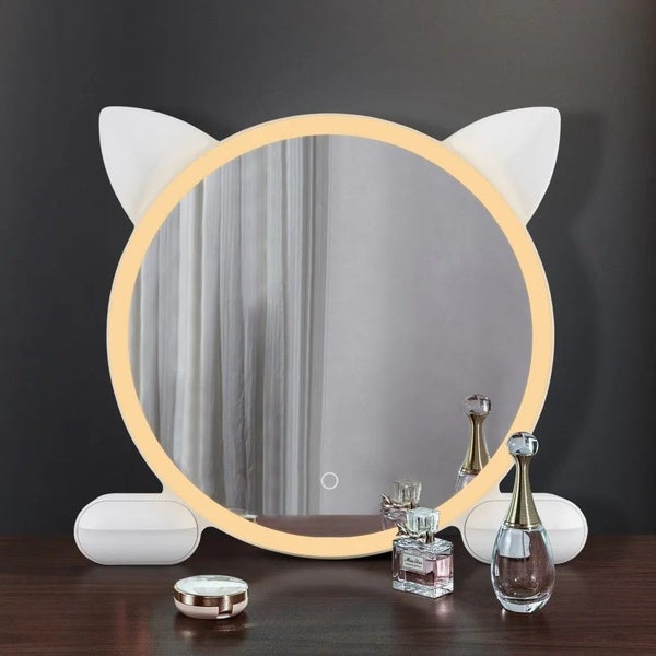 Tabletop LED Mirror Makeup Mirror Carousel 2