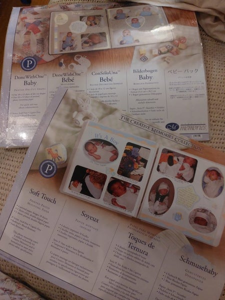 Creative Memories "Baby- Done with one" & " Soft Touch" Carousel 1