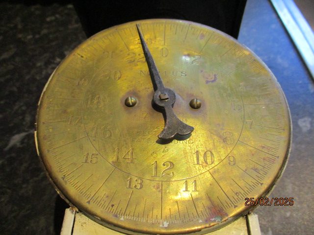 Vintage Hanson Scales With Brass Face Made In Chicago USA Carousel 2
