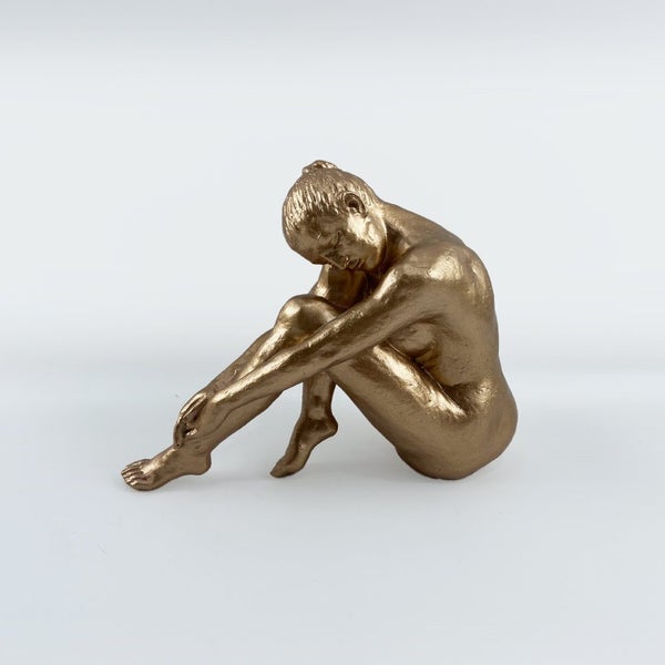 Female Sculpture - Gold Carousel 1