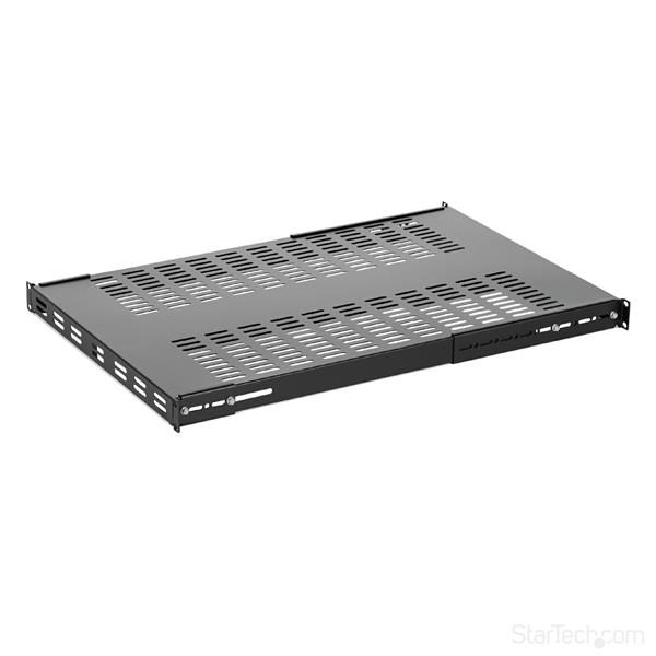 1U Adjustable Depth Vented Server Rack Shelf Carousel 1