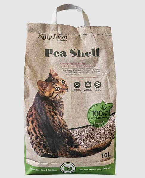 Kitty Fresh Pea Shell Litter 10L/5.4kg Carousel 1