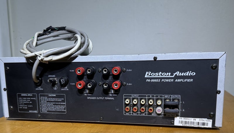 Boston Audio PA-999S I Stereo Power Amplifier – 120W Made in Korea THD 0.1% Carousel 11