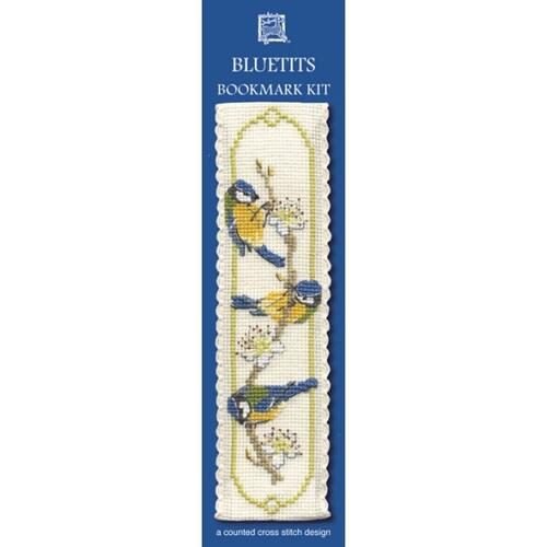 Textile Heritage Bookmark Cross Stitch Kit - Bluetits Carousel 1