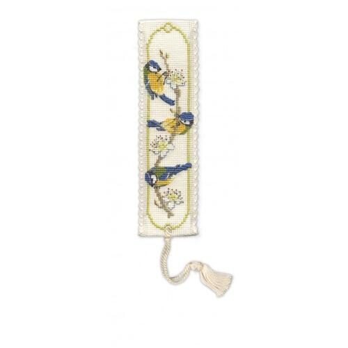 Textile Heritage Bookmark Cross Stitch Kit - Bluetits Carousel 2