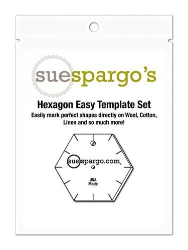 Sue Spargo Creative Stitching Tools - Easy Template Set Hexagon Carousel 2
