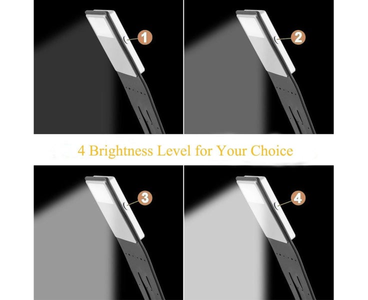 Reading Lamp Book Clamp LED Book Lamp with Two Clips, Continuously Dim Carousel 2