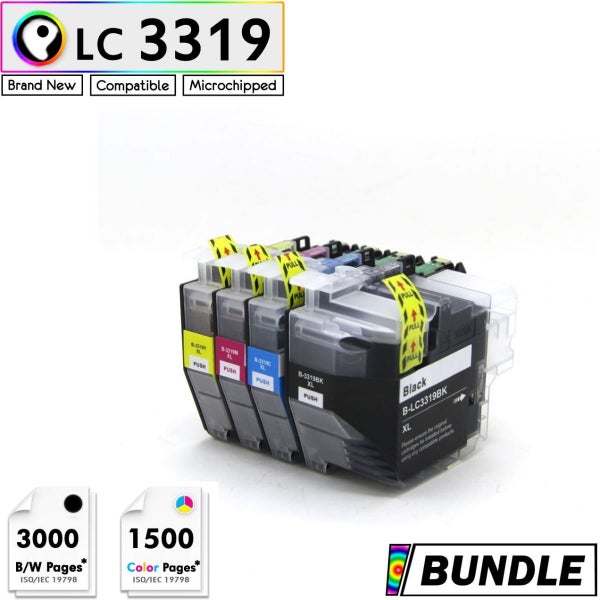 BROTHER LC3319-XL COMPATIBLE INK CARTRIDGES FULL SET (4x) Carousel 1