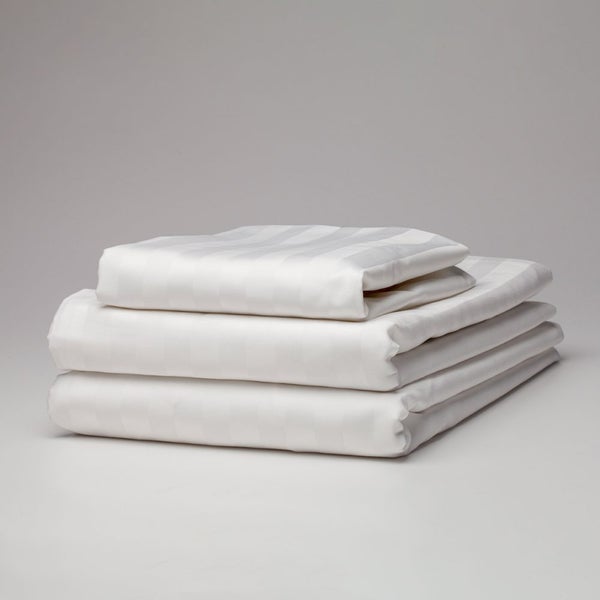 Diamonds 20mm Sateen Stripe Sheeting Flat - Super King Carousel 1