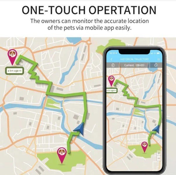 GSM 2G GPS Tracking Pet Collar Device Tracking Locator Pet Collars Dogs Tracker Carousel 2