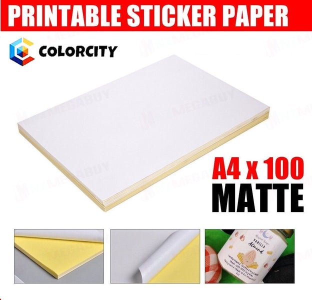 A4 Labels Sticker White Matte Self Adhesive Sticker Paper Label Carousel 1