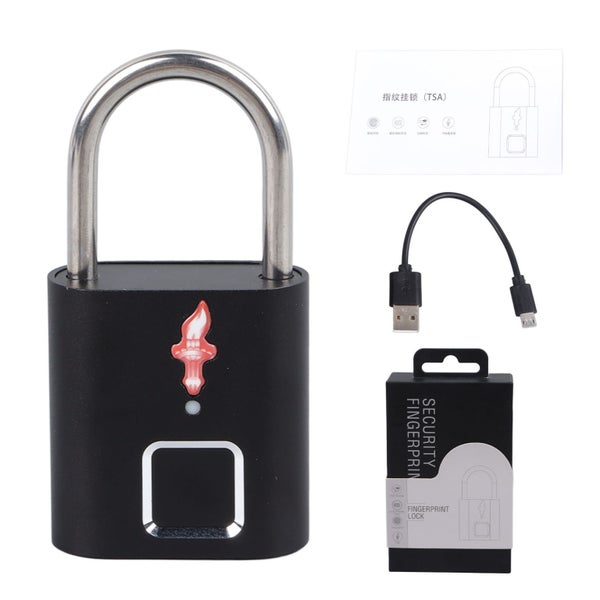smart fingerprint padlock fingerprint padlock luggage smart padlock security Carousel 2