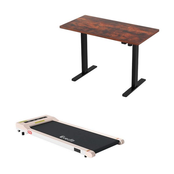 140 Cm Automatic Standing Desk With 360Mm Electric Walking Pad Treadmill Carousel 1