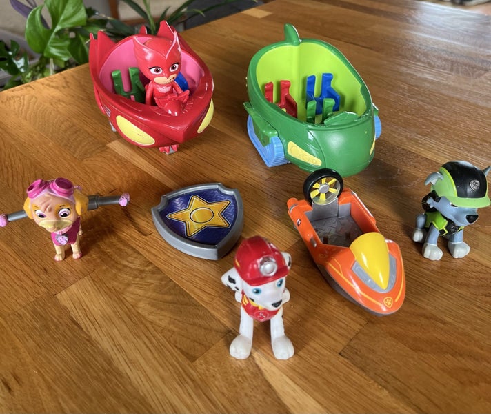 Bulk Lot of PJ Masks & Paw Patrol Toys & Vehicles Carousel 1