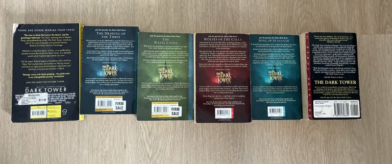 Stephen King The Dark Tower Song Of Susannah, Wolves Of The Calla, Waste Land x6 Carousel 2