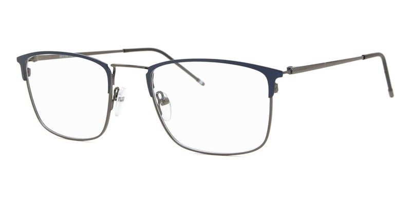 Full Rim Square Blue Gunmetal SmartBuy Collection Noe 893B 54 Fashion Unisex Carousel 2