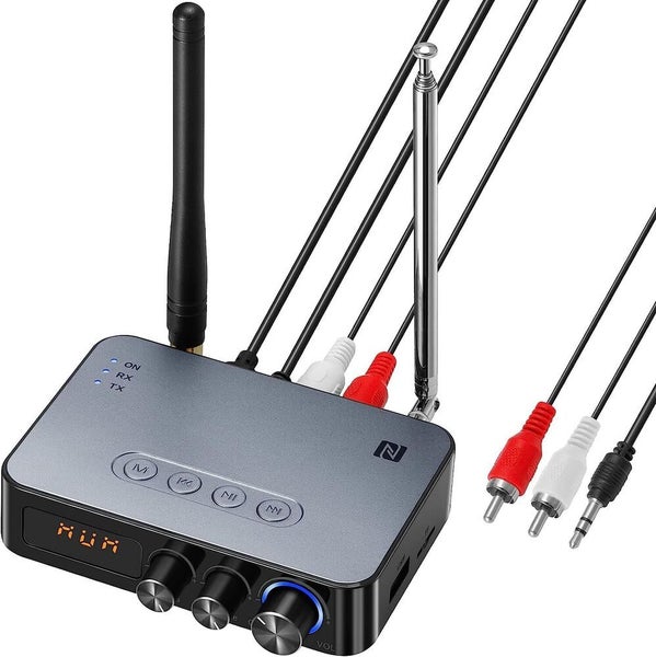 Bluetooth Transmitter Receiver Stereo Audio Adapter For TV Home Car Long Range Carousel 2