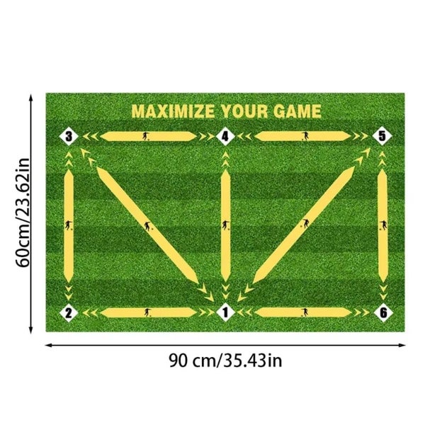 Football Training Mat Soccer Training Equipment Non Slip Foldable Carousel 7