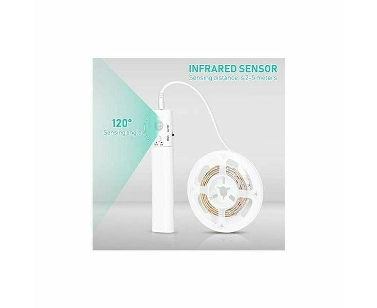 1M LED Strip Light with Motion Sensor, Self-Adhesive, IP65 Waterproof, Carousel 5