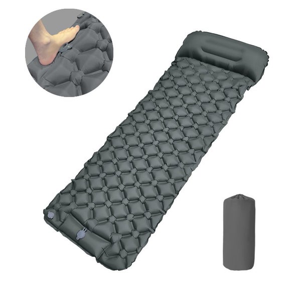 Camping Sleeping Pad With Built-in Foot Pump, Pillow, Lightweight & Portable Carousel 1