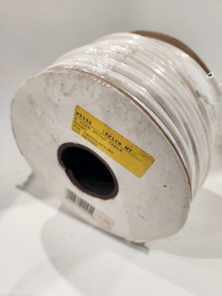 6 Core Solid Cable Round White 100 Metres PT396 Carousel 1