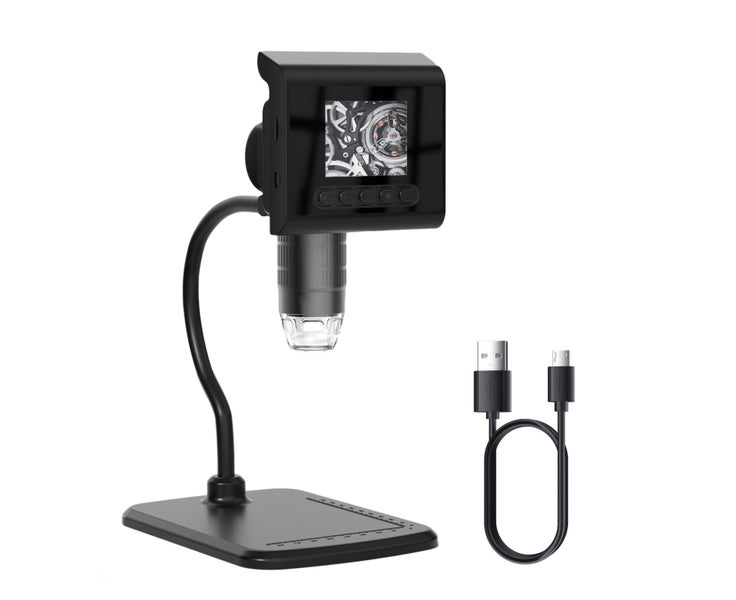 2.4'' LCD Digital Microscope, 1080P 1000X Magnification Zoom Microscope Carousel 1