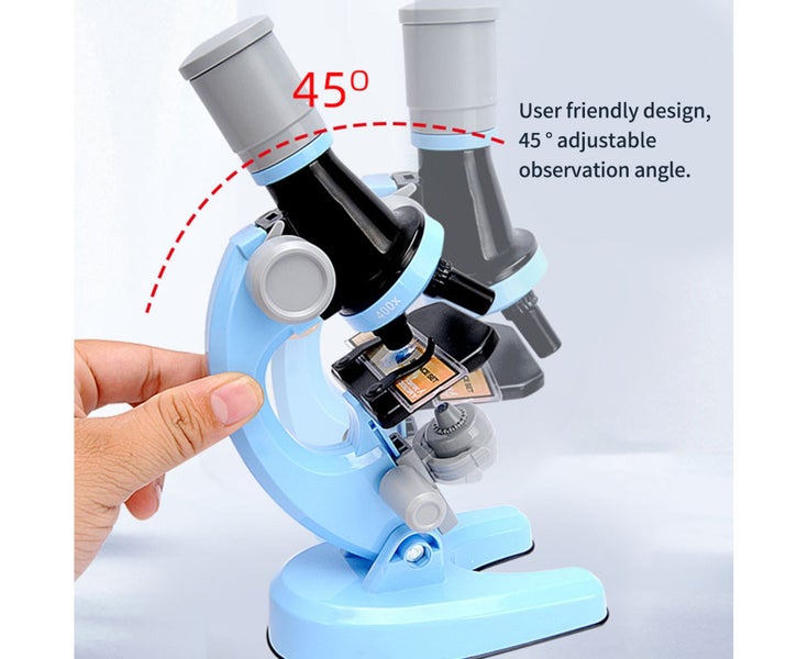 Microscope Science Kit 100X/400X/1200X Magnification Scientific Micros Carousel 2