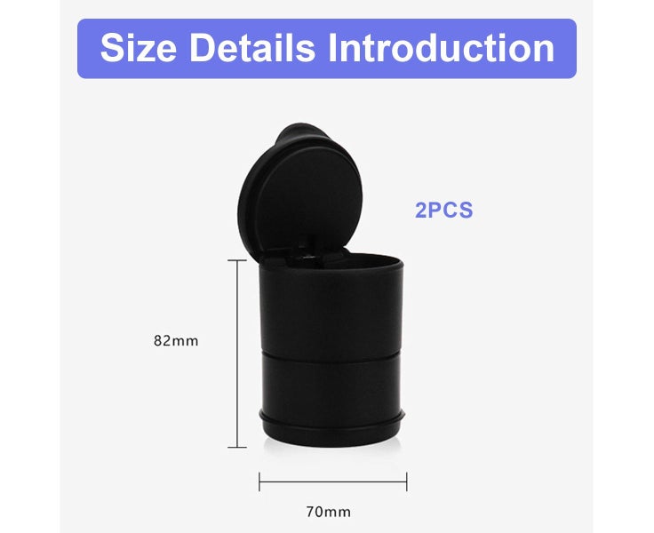 Car Ashtray with Lid Smell Proof Detachable and Portable Ashtray Min Carousel 2