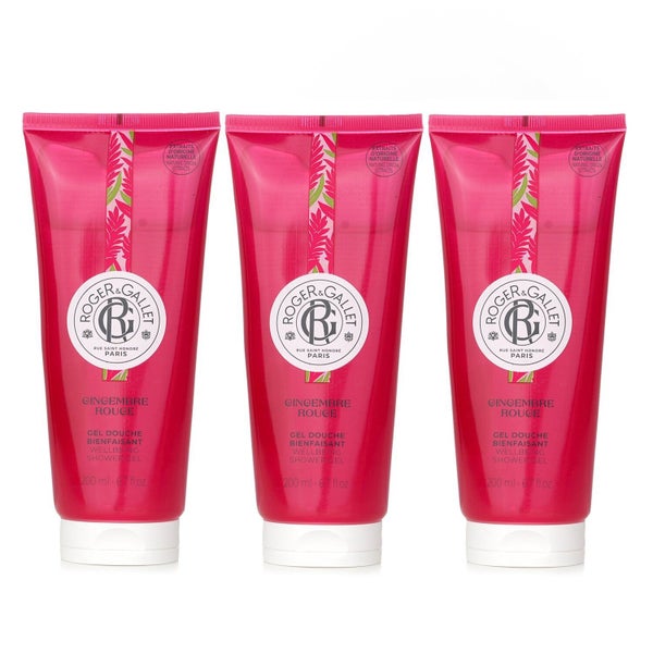 Roger & Gallet Super Saver Pack Gingembre Rouge Wellbeing Shower Gel x3 200ml... Carousel 1