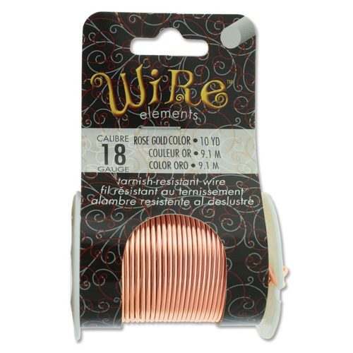 The Beadsmith Rose Gold Colour Wire 18 Gauge Carousel 1