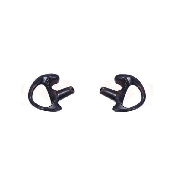Molded Gel Ear Skeleton Inserts Black Colour Left & Right MEDIUM Carousel 1