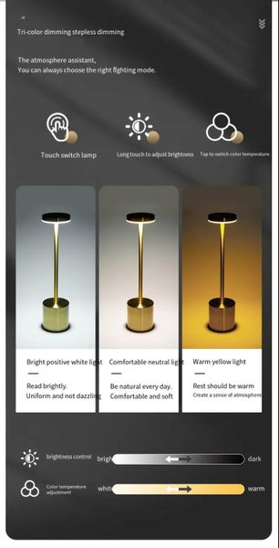 NEW Modern Creative Golden Decorative Table Lamp Bedroom Bedside Atmosphere Lamp Carousel 10