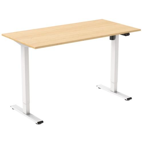 FlexiSpot E2 Essential Standing Desk - 1400x800x25mm - Honey Oak Colour Carousel 1
