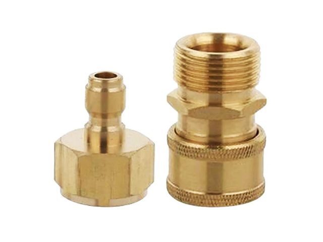 Pressure Hose Fitting Adapter Kit M22 to 3/8 QC Quick Connector Carousel 1