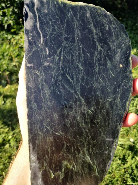 Pounamu greenstone Large translucent carving slab Carousel 14