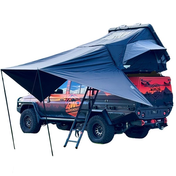 RMR Cantilever Aluminum Hardshell Rooftop Tent - Annex Fly Included Carousel 1