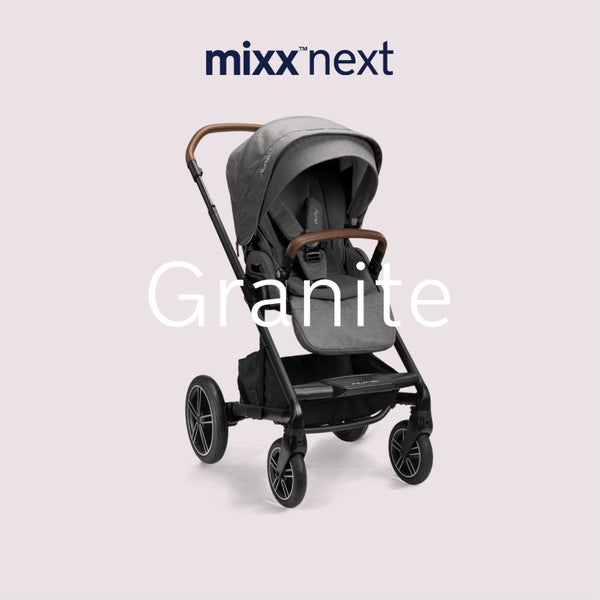 NUNA Mixx Next Stroller - Granite with Tan Handle Carousel 2