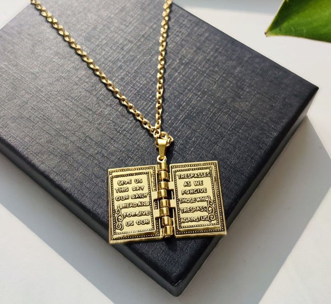Holy Bible Pendant Necklace NAL6ZS-1 Carousel 2