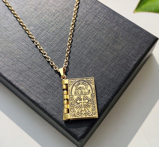 Holy Bible Pendant Necklace NAL6ZS-1 Carousel 1