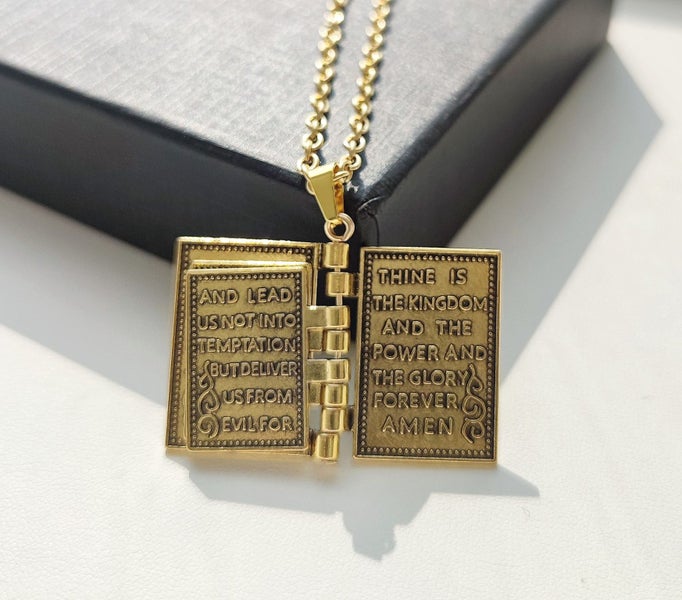 Holy Bible Pendant Necklace NAL6ZS-163004014955138114