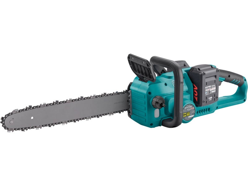 EXTOL Brushless, Cordless Chainsaw, Share 20V, 400mm (16") Bar. 2x 4Ah Batteries Carousel 1