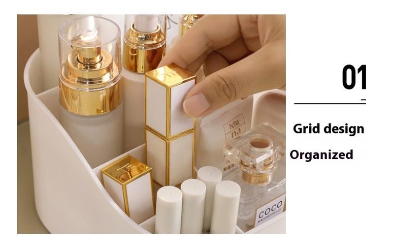 Vanity Makeup Organizer - Drawer-Style Cosmetic Storage Box #DE201 Carousel 6