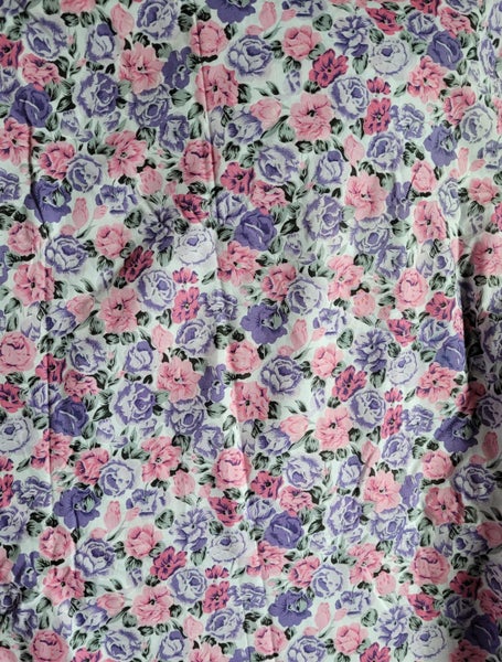 beautiful pink, purple floral fabric Carousel 1