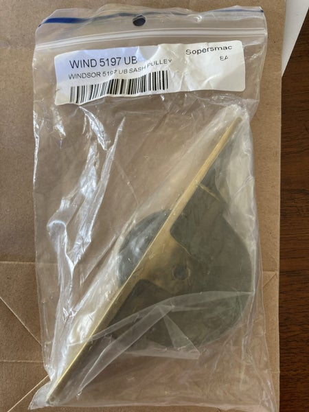 Brass sash pulleys x 3 Carousel 1