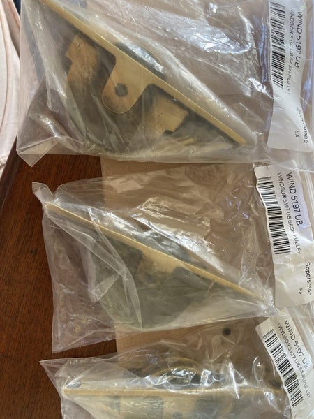 Brass sash pulleys x 3 Carousel 2