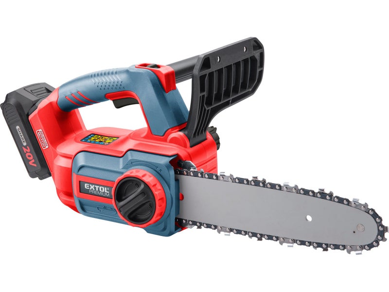 EXTOL Brushless, Cordless Chainsaw, Share 20V, 305mm Bar ,12", With Batteries Carousel 1