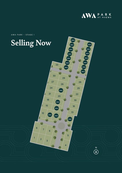 Sections selling now at Awa Park, Feilding62865862713987114