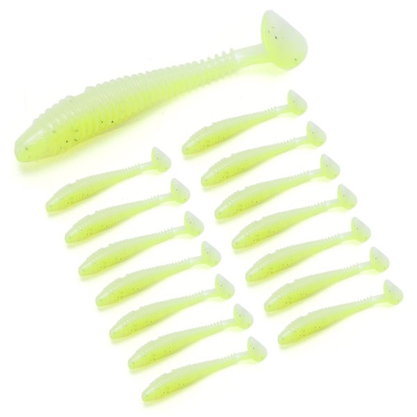 soft fishing lures 15Pcs Silicone Soft Lure Simulation T Tail Fishing Bait Carousel 7